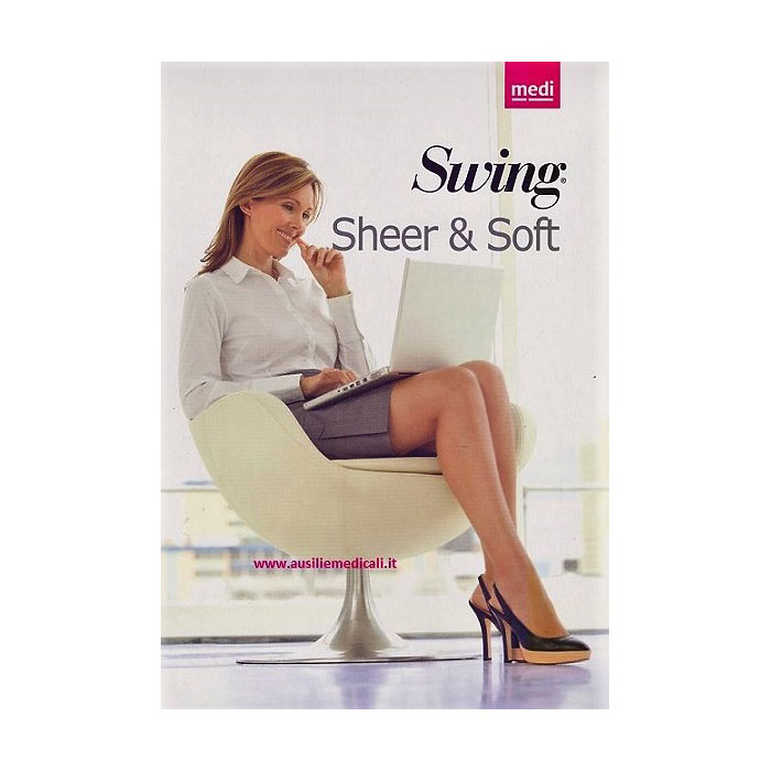 Autoreggenti Swing Sheer & Soft Medi 70 Denari 14mmHg