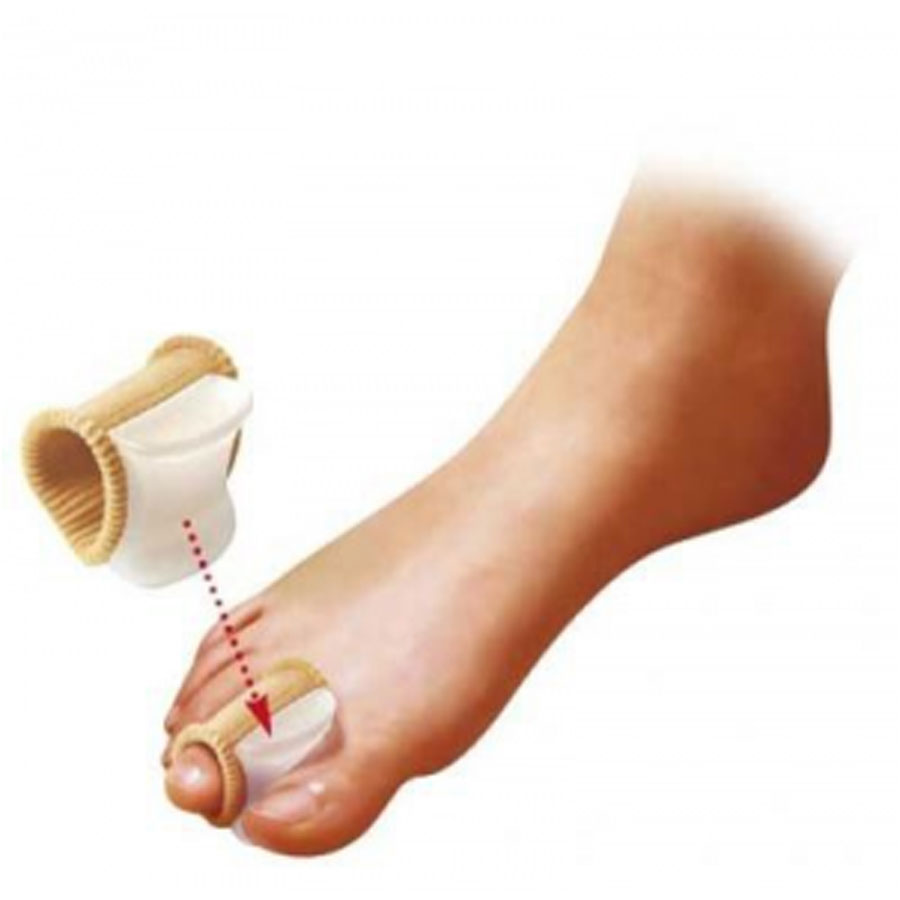 EUMEDICA Gel bunion toe spreader w/ribbed fabric divaricatore con base di tessuto elastico