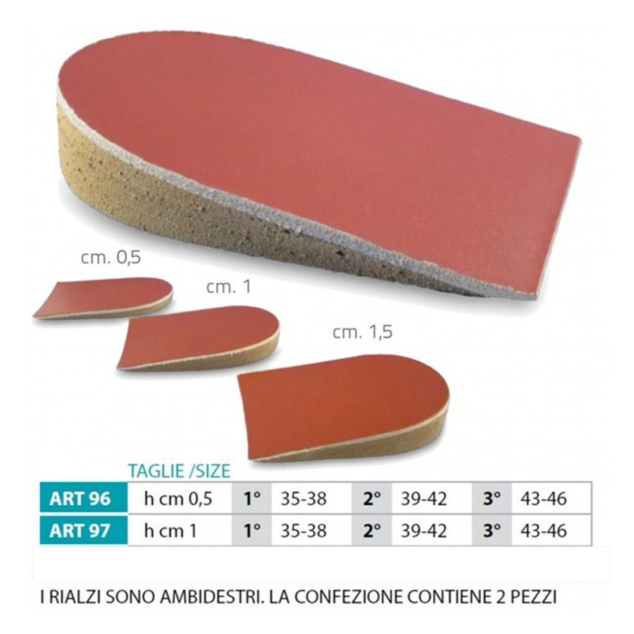 Rialzo tallone per dismetrie  1 cm