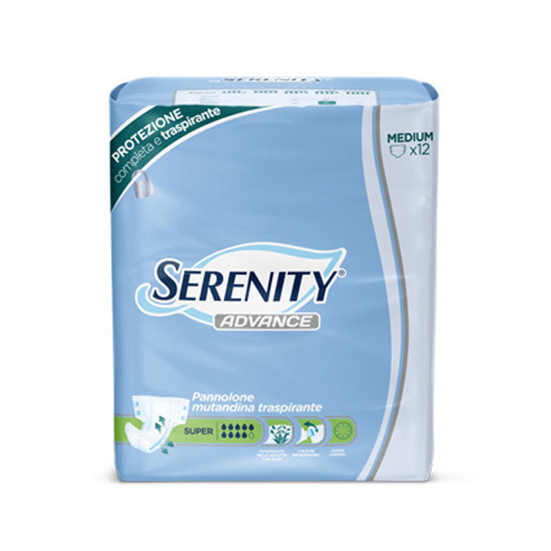 SERENITY Advance Pannolone Mutandina Traspirante Super (12 pz)