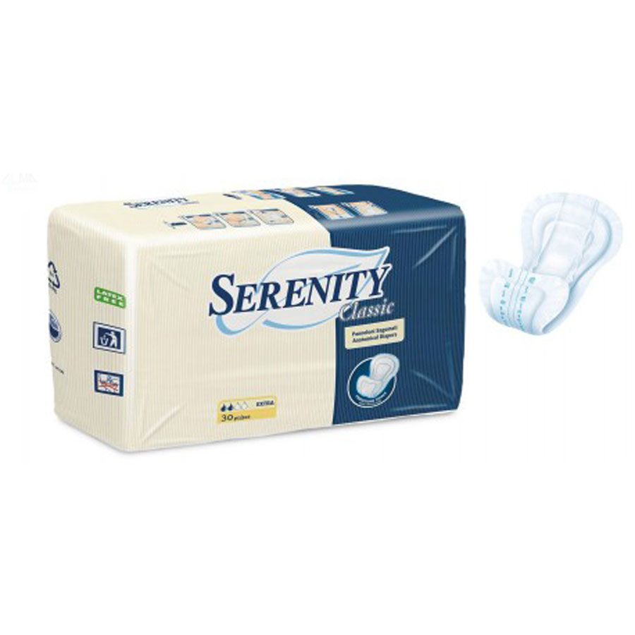 SERENITY PANNOLONE SAGOMATO CLASSICO EXTRA (30PZ)